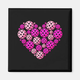 Pickleball heart valentine funny pickleball lover magnet
