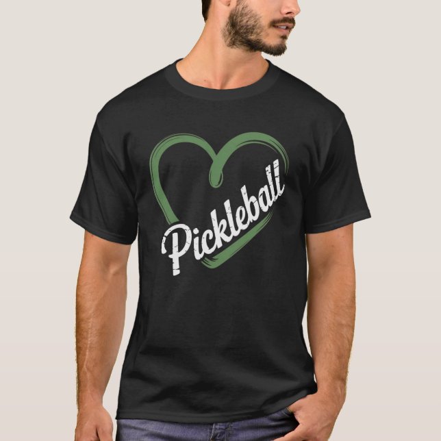 Pickleball Heartbeat T-Shirt (Front)
