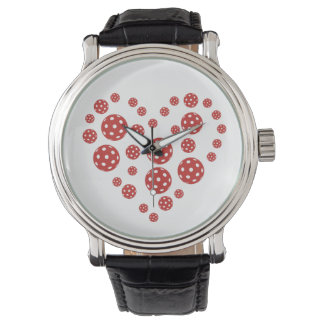 Pickleball hearts Shaped Gifts For new wed Watch