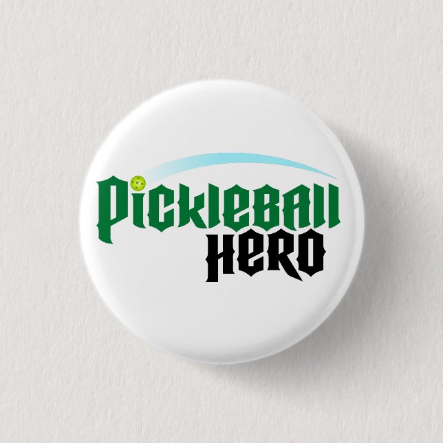 "Pickleball Hero" Logo Button (Front)