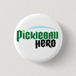 "Pickleball Hero" Logo Button