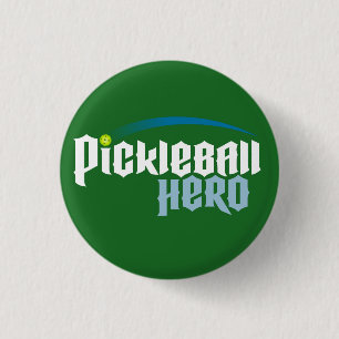 "Pickleball Hero" Logo Button (green)