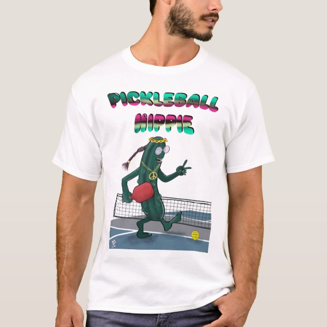 Pickleball Hippie  T-Shirt (Front)
