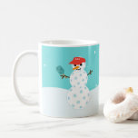 Pickleball Holiday Christmas Humourous Snowman Mug<br><div class="desc">Your family and friends will get a chuckle when they open this pickleball snowman holiday mug! In red,  blue and white. Part of a collection from Parcel Studios.</div>