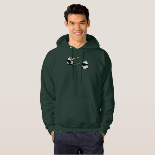 Pickleball Hoodie: "Pickleball Pandas" (Green) Hoodie