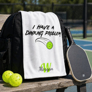 Pickleball Humour I Have A Dinking Problem Sport Hand Towel