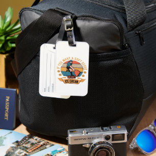 Pickleball If you want Soft Serve go get Ice Cream Luggage Tag