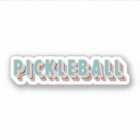 Pickleball in Colourful Multicolor Retro Typograph