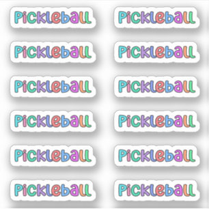 Pickleball in Colourful Sticker Sheet/Sticker Pack