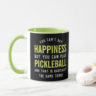 Pickleball is Happiness Funny Pickleball Gift Mug