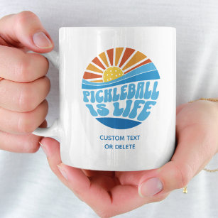 Pickleball is Life, Funny Custom Pickleball Gift Coffee Mug
