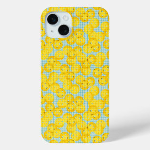 Pickleball is Life - Yellow on Light Blue iPhone 15 Mini Case