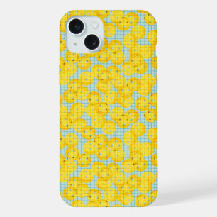 Pickleball is Life - Yellow on Light Blue iPhone 15 Plus Case