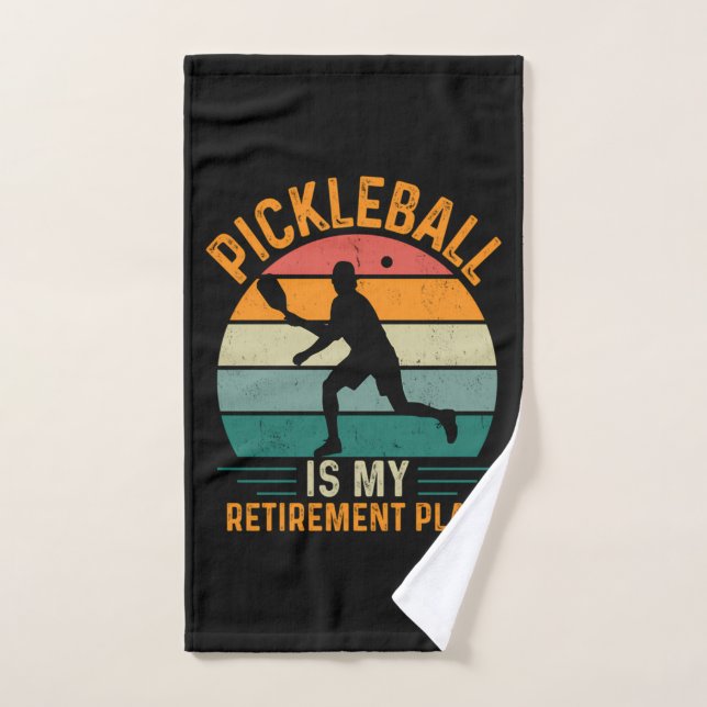 Pickleball Is My Retirement Plan Hand Towel (Hand Towel)
