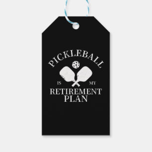 pickleball is my retirement plant gift tags