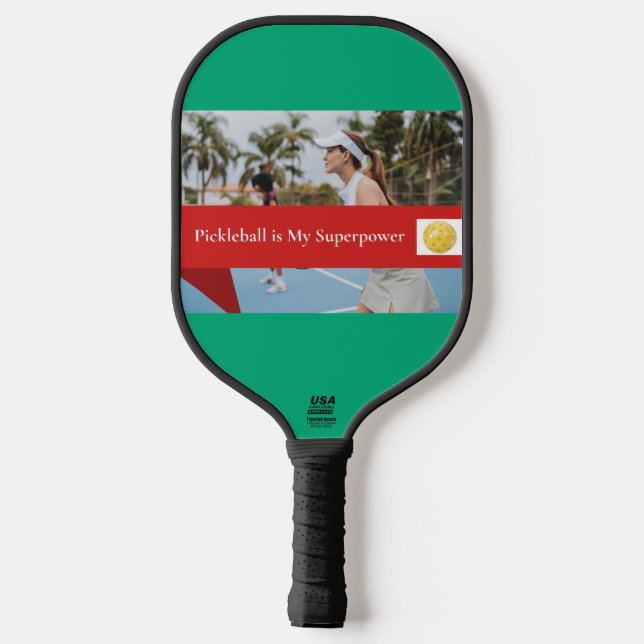 Pickleball Is My Superpower Pickleball Paddle (Back)