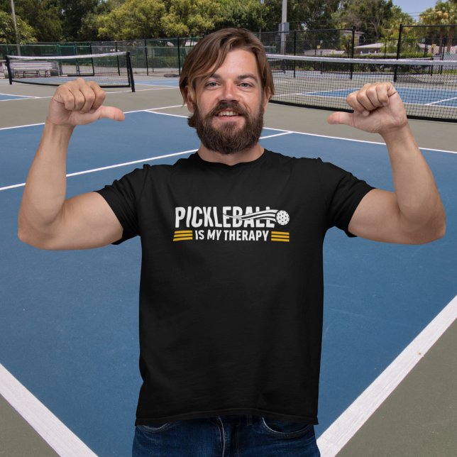Pickleball is my Therapy funny Pickleball T-Shirt (Creator Uploaded)