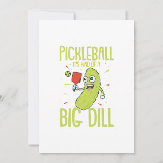Pickleball It's Kind Of A Big Dill Fun Pun Gift Announcement