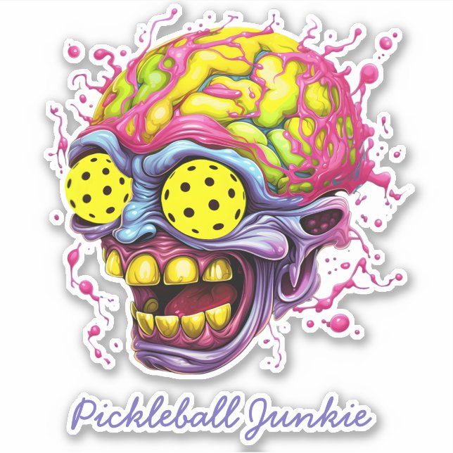 Pickleball Junkie - funny pickleball  (Front)