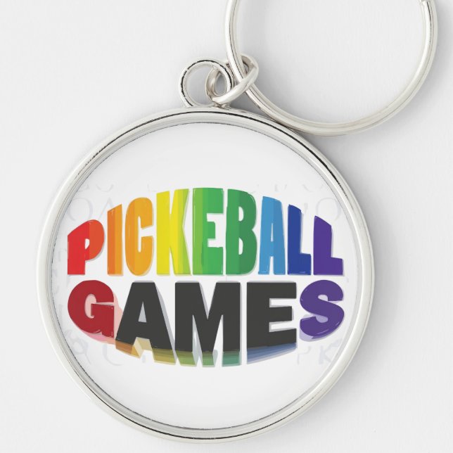 Pickleball Keychain (Front)