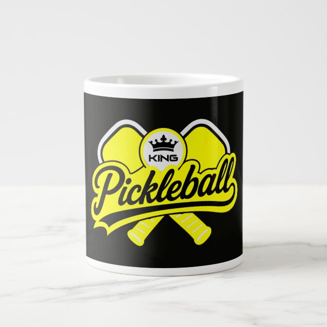 Pickleball King Champion Large Coffee Mug (Front)