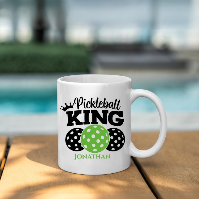 Pickleball King Personalised Coffee Mug (Creator Uploaded)