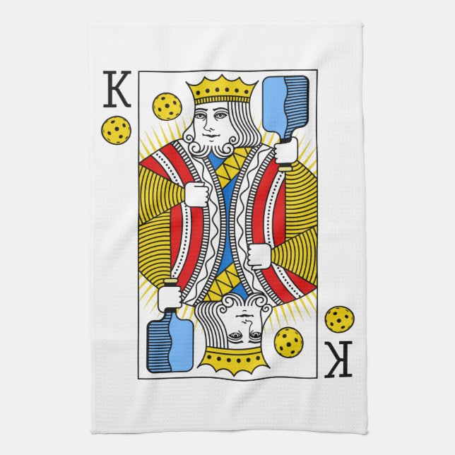 PICKLEBALL KING TEA TOWEL (Vertical)