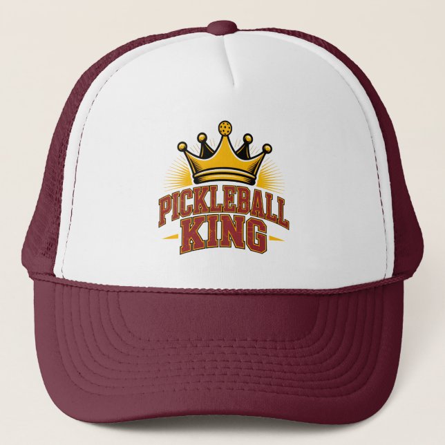 Pickleball King Trucker Hat (Front)
