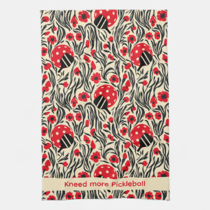 Pickleball Kitchen Dinker Tea Towel