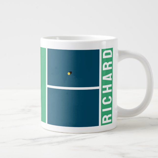 Pickleball Large Coffee Mug (Right)