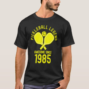 Pickleball Legend Awesome Since 1985 Retro 38th Bi T-Shirt