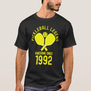 Pickleball Legend Awesome Since 1992 Retro 31st Bi T-Shirt