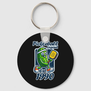 Pickleball legend established 1990 retro 36th key ring