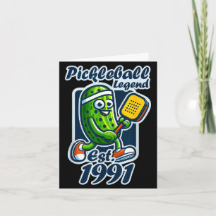 Pickleball legend established 1991 retro 35th card