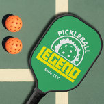 Pickleball Legend Typography Personalised Name Pickleball Paddle<br><div class="desc">Pickleball Legend Typography Personalised Name Pickleball Paddle features the text "Pickleball Legend" in modern script typography with your personalised name below. Perfect gift for dad for Christmas,  birthday and Father's Day. Designed by ©Evco Studio www.zazzle.com/store/evcostudio</div>