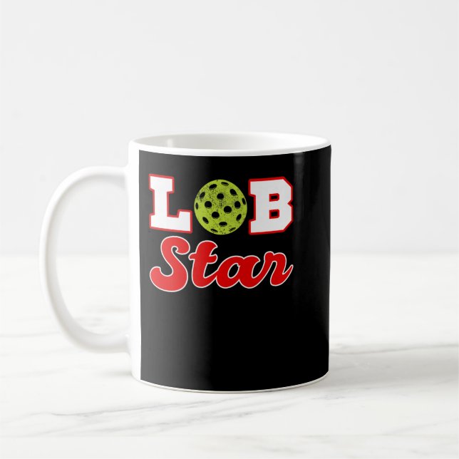 Pickleball Lob-Star Funny Pickleball Player Gift 7 Coffee Mug (Left)