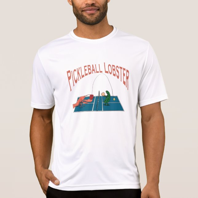 Pickleball lobster performance t-shirt (Front)