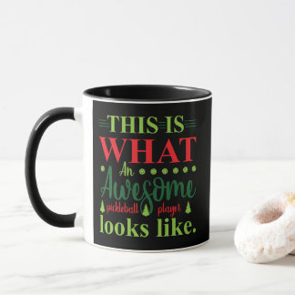Pickleball Looks Like Fun Sports Black Coffee Mug