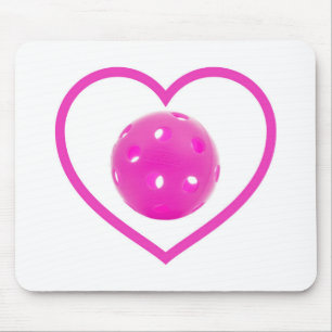 Pickleball love pink pickle ball sport pink mouse pad