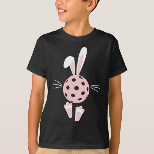 Pickleball Lover Easter Bunny Ears Feet Kids Toddl T-Shirt