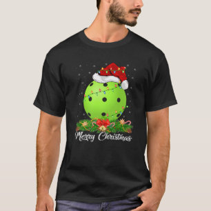 Pickleball Lover Matching Santa Hat Pickleball Chr T-Shirt