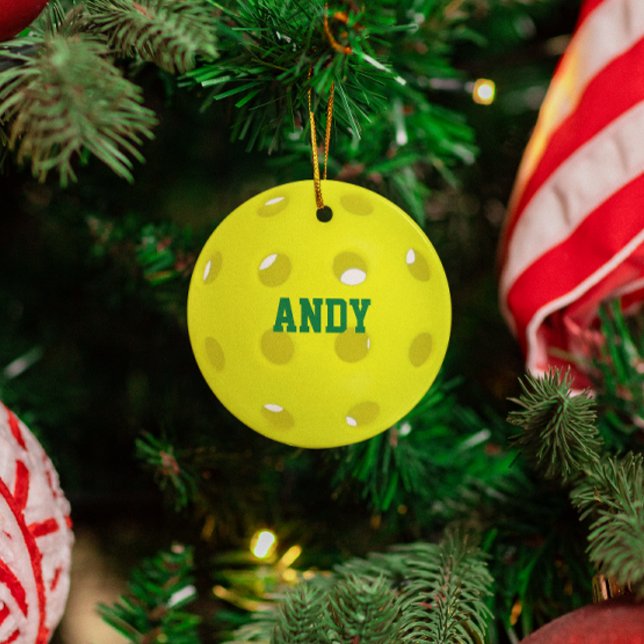 Pickleball Lover Personalised Ornament (Creator Uploaded)