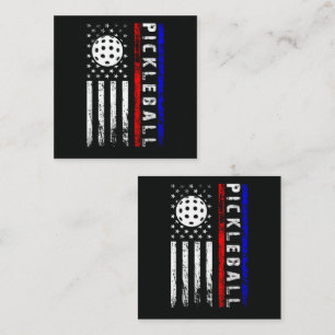 Pickleball Lovers 4th of July American Flag Enclosure Card
