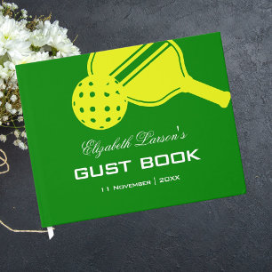 Pickleball Lovers Bridal Shower Neon Theme Guest Book