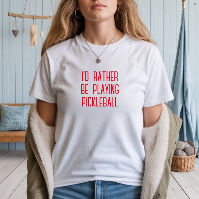 Pickleball Lover's Dream funny red slogan T-Shirt (This t-shirt, designed specifically for moms who love pickleball. )