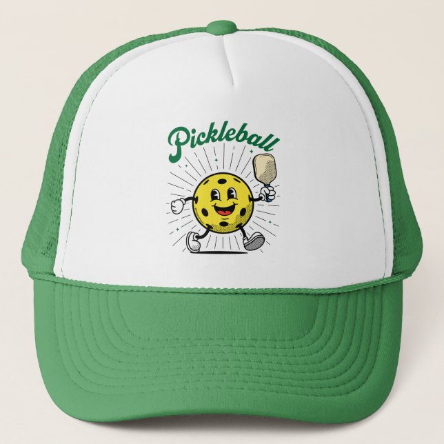 PICKLEBALL MASCOT by PickleballPlayerz Trucker Hat (Front)