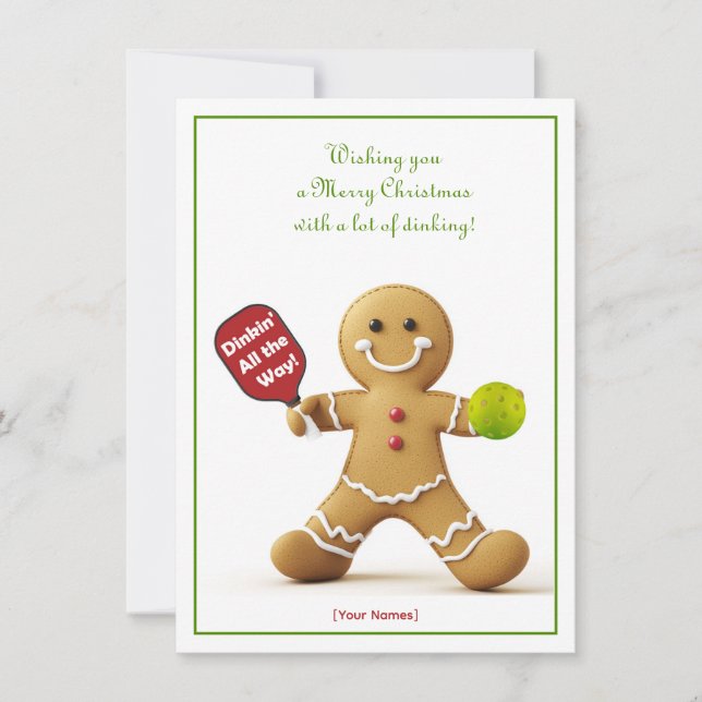  Pickleball🎄 Merry Christmas, custom text (Front)