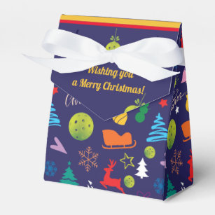 Pickleball🎄 Merry Christmas, custom text  Favour Box