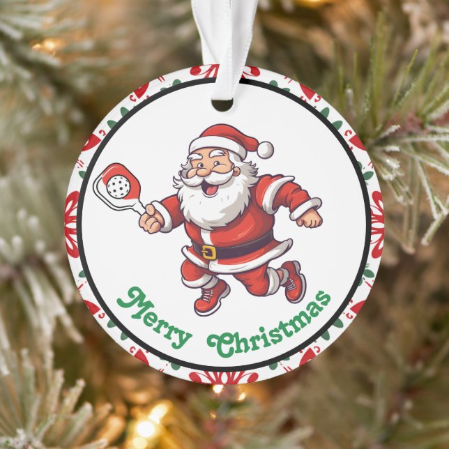 Pickleball Merry Christmas  Ornament (Tree)