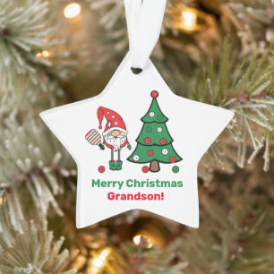 🧑‍🎄🎄Pickleball Merry Christmas star Ornament